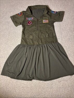 Top Gun Flight Dress Child Costume